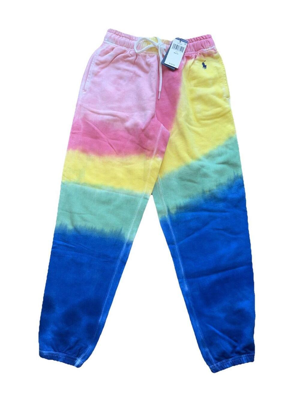Polo Ralph Lauren Tie Dye Spring Terry Joggers Sweatpants Womens XS NWT $128